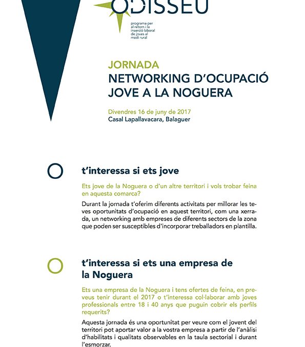 Jornada Networking d’ocupació jove a la Noguera