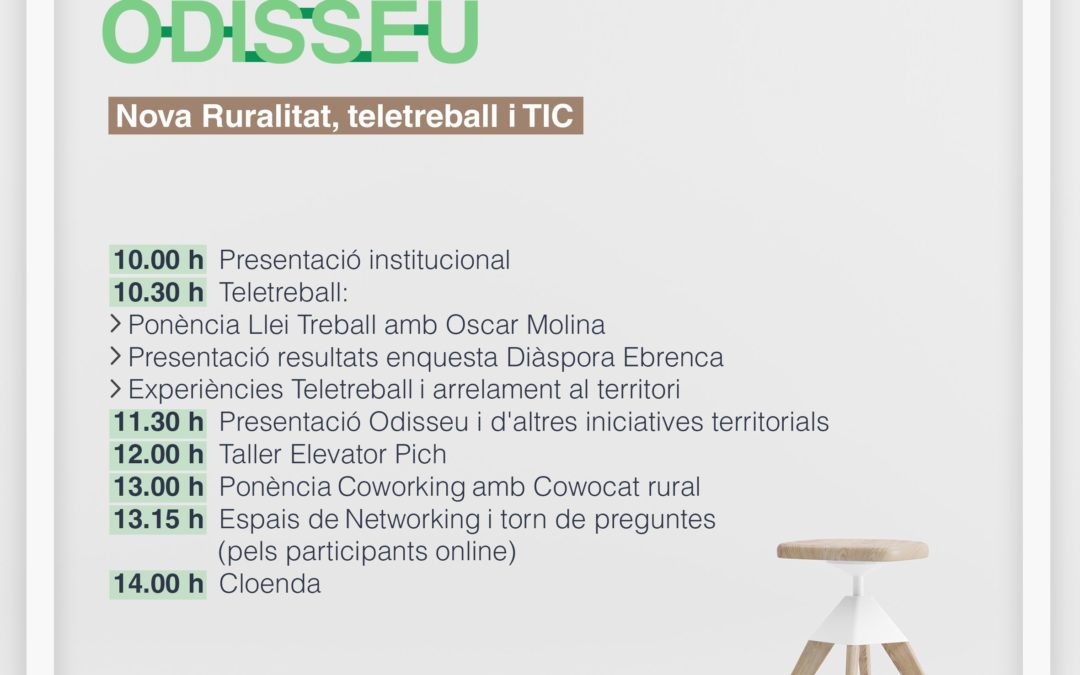 NETWORKING-ODISSEU-Nova ruralitat, teletreball i TIC Amposta